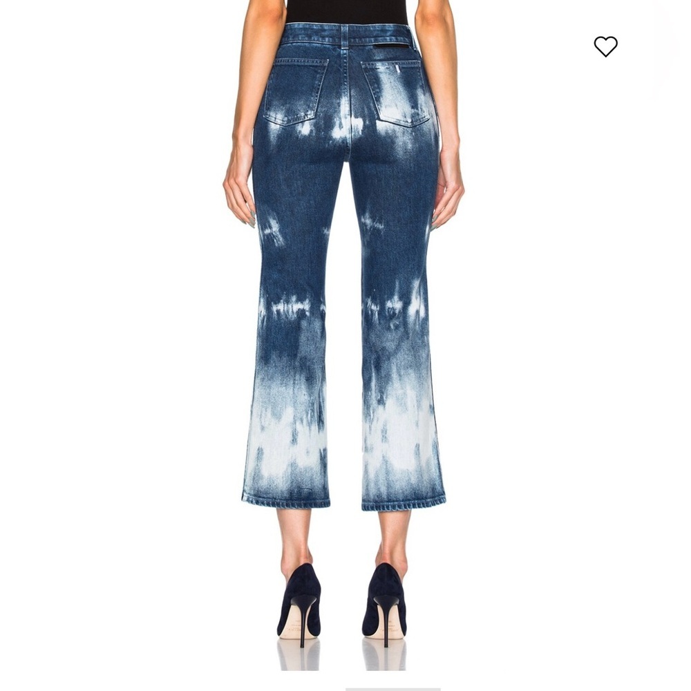 Stella McCartney Tie Dye High Rise Kick Flare Jeans Women's - Picture 2 of 16